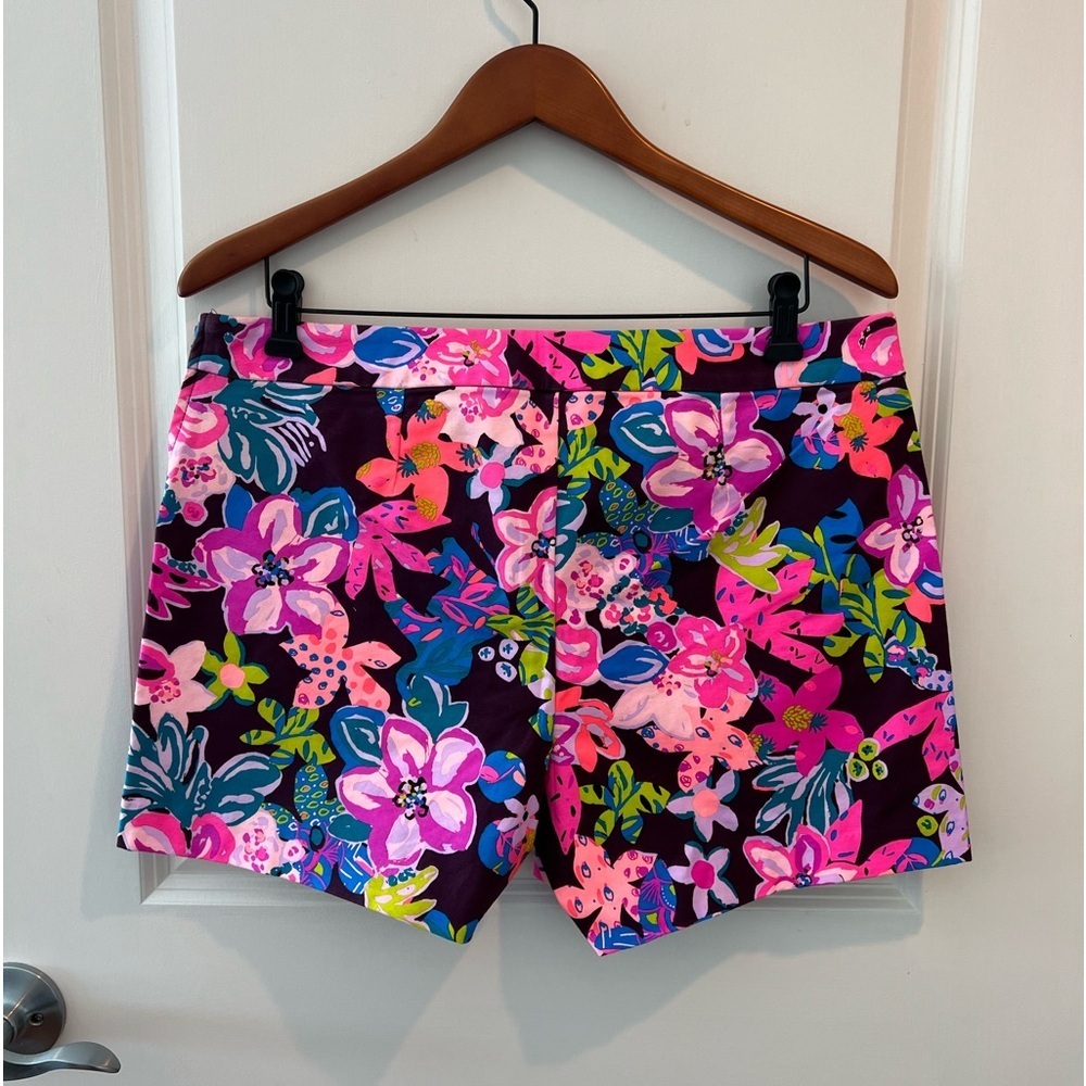 Lilly Pulitzer Arabeth Stretch Short NWT
Cherry Ganache Bohemian Garden Size 12 - Picture 10 of 12